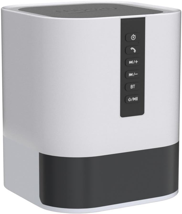 Night Light Bluetooth Speaker, 5 in 1 Touch Control Bedside Lamp Dimmable Multi-Color Changing, Bedroom Alarm Clock