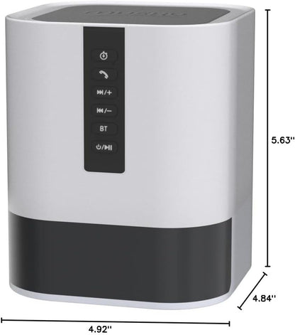 Night Light Bluetooth Speaker, 5 in 1 Touch Control Bedside Lamp Dimmable Multi-Color Changing, Bedroom Alarm Clock